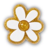 Jibbitz Crocs Gold and White Floral, Crocs Jibbitz