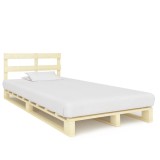 Cumpara ieftin Cadru de pat din paleti, 120 x 200 cm, lemn masiv de pin