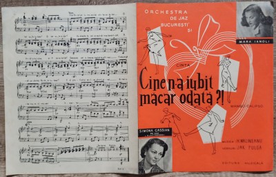 Cine m-a iubit macar odata?// partitura foto