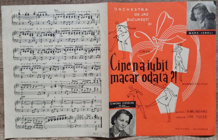 Cine m-a iubit macar odata?// partitura