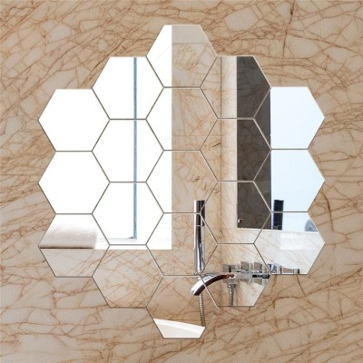 Set Oglinzi Design Hexagon - Oglinzi Decorative Acrilice Cristal - Diamant - MyStyle Luxury Home 10 bucati/set foto