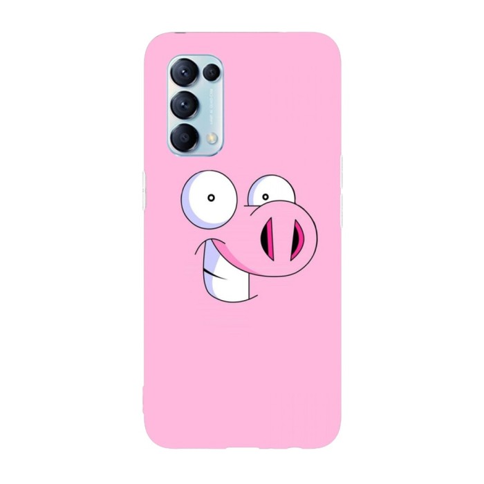 Husa compatibila cu Oppo Find X2 Pro model Cartoon smiling pig, Silicon, TPU, Viceversa