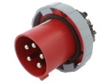 Conector alimentare AC trifazat AMPHENOL IP&amp;S 125A 415V soclu tată IP69K