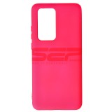 Husa Silicon Fuchsia Huawei P40 Pro, High Copy, Protectie Premium