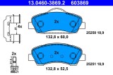ATE 13.0460-3869.2 set placute frana,frana disc