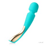 Vibrostimulator clitoridian Lelo Smart Wand 2 Large albastru 30 cm