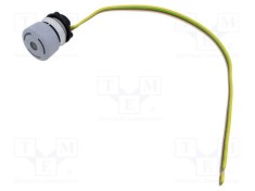 Comutator de siguranţă 22mm EAO Poz.i 2 NC gri LED IP65