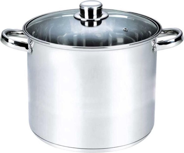 Oala cu capac Michelino XXL, 17 litri, 32 cm, otel inoxidabil, argintiu