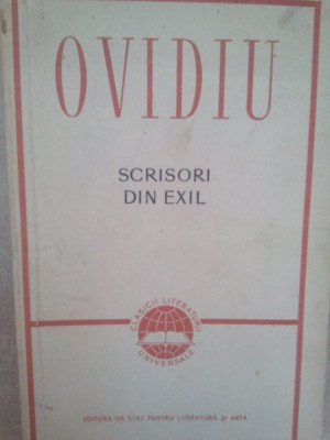 Ovidius Naso - Scrisori din exil (editia 1957) foto