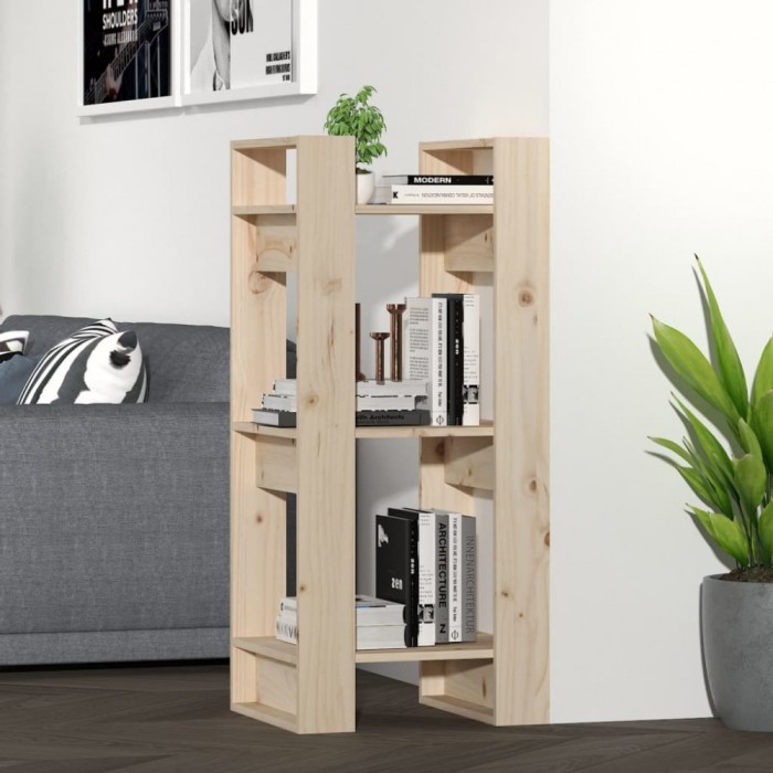 Bibliotecă/Separator cameră, 41x35x91 cm, lemn masiv pin