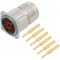 Conector M23 soclu PIN 6 tată crimpat drept 28A cu contacte