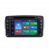 Navigatie Mercedes Clasa C W203 CLK W209 2000-2005 AUTONAV Android GPS Dedicata cu DVD-Player, 32GB Stocare, 2GB DDR3 RAM, Display 7&quot;, WiFi, 2 x USB,