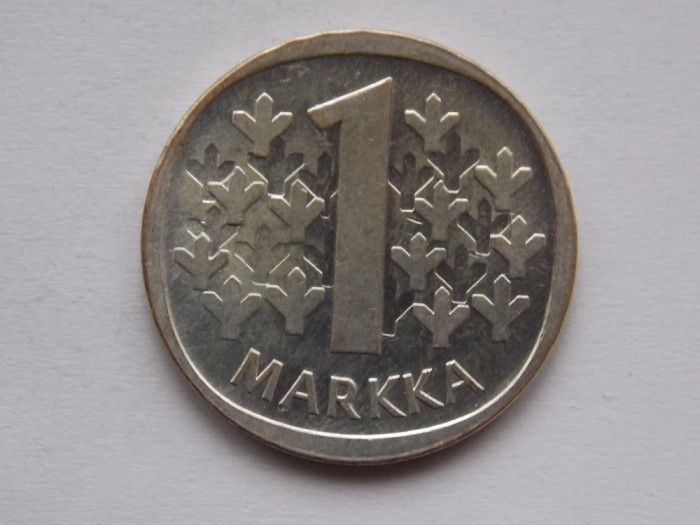 1 MARKKA 1966 FINLANDA-argint