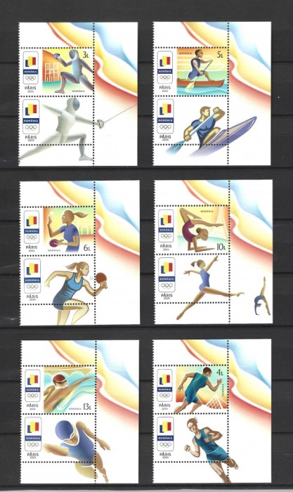 ROMANIA 2024 - PARIS 2024, VINIETA 2, MNH - LP 2477