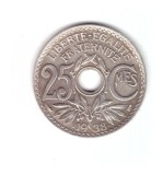 Moneda Franta 25 centimes 1938, stare foarte buna, curata, Europa, Cupru-Nichel