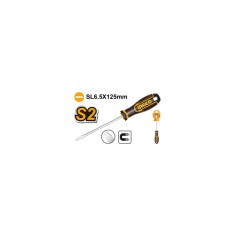 Surubelnita - sl6.5 cu maner cauciucat, pentru strangerea si desfacerea suruburilor - Ingco HSDSL6125