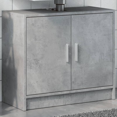 Gossi dulap de chiuveta, gri beton, 63x29x55 cm, lemn prelucrat foto