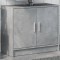 Gossi dulap de chiuveta, gri beton, 63x29x55 cm, lemn prelucrat