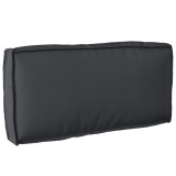 vidaXL Pernă pentru spătar neagră 80x40x12 cm de la , fabricată din Oxford.