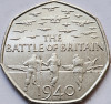 50 pence 2015 Marea Britanie , Battle of Britain, km#1338, Europa