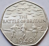 50 pence 2015 Marea Britanie , Battle of Britain, km#1338