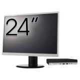 Pachet Calculator Second Hand HP ProDesk 600 G3 Mini PC, Intel Core i5-6500T 2.50GHz, 8GB DDR4, 256GB SSD + Monitor 24&amp;quot; NewTechnology Media