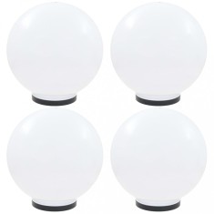 vidaXL Lămpi glob cu LED, 4 buc., 40 cm, PMMA, sferic