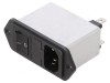 Conector Alimentare AC Soclu Tată C14 1A 250V