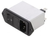 Conector Alimentare AC Soclu Tată C14 1A 250V