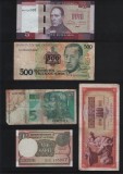 Set 5 bancnote de prin lume adunate (cele din imagini) #42, Africa