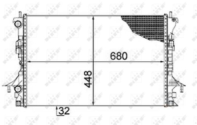 NRF 58479 Radiator, racire motor foto