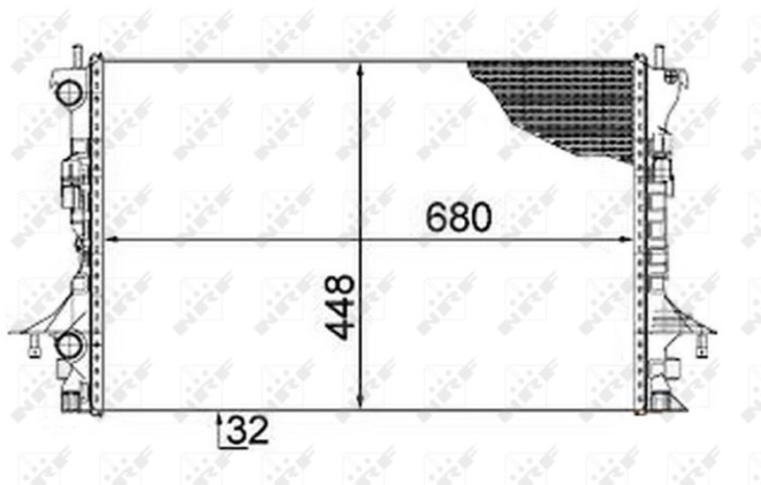 NRF 58479 Radiator, racire motor