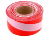 Bandă Avertizare Alb-Roșie 250m x 80mm