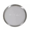 Plafoniera LED V-TAC Argintie 6W, 420lm, 3000K, Lumina Calda, Rotunda, Aluminiu, Interior, IP20