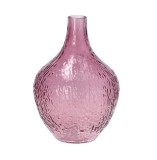 Cumpara ieftin Vaza flori sticla roz 17,5 x 25 cm