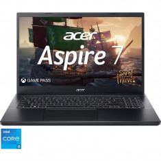 Laptop Acer Gaming 15.6&#039;&#039; Aspire 7 A715-76G, FHD IPS, Procesor Intel® Core™ i5-12450H (12M Cache, up to 4.40 GHz), 16GB DDR4, 1TB SSD, GeFor