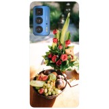 Husa compatibila cu Motorola G20 model Fruit and flower basket, Silicon, TPU, Viceversa, Transparent, Carcasa