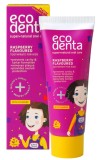 Pasta de dinti naturala pentru copii cu gust de zmeura contra tartu &amp; carii, 75ml, Ecodenta