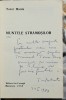 Muntele stramosilor - Tudor Manta Contine dedicatie, data si semnatura autorului