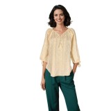 Bluza dama RA25 crem , marimea 2XL