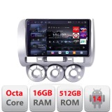 Navigatie Android Honda Fit Jazz 2004-2008 QLED 2K 16GB+512GB