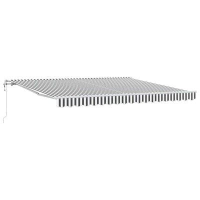 Copertina retractabila automat, antracit/alb, 400x300 cm foto