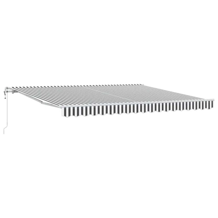 Copertina retractabila automat, antracit/alb, 400x300 cm