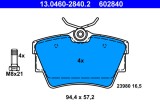 ATE 13.0460-2840.2 set placute frana,frana disc