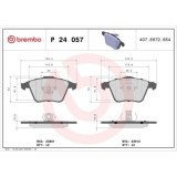 Placute frana Ford Focus 2 (Da ; Mazda 3 (Bk), 3 (Bl); Saab 9-3 (Ys3f, 9-3 Convertible (Ys3f), 9-3 Estate (E50), 9-3x (Ys3); Volvo C30 (533), C70 2 C, BREMBO