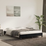 VidaXL Cadru de pat fără saltea, negru, 140x190 cm, catifea 346972