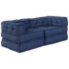 vidaXL Pernă 2 pcs albastru 70 x 70 x 54 cm Poliester