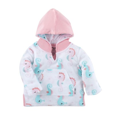 Poncho Baie UPF50 +, Zoocchini, 0-12 Luni, Seahorse foto