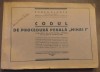 CODUL DE PROCEDURA PENALA MIHAI I - EUGEN CLONTA