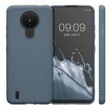 Husa Kwmobile pentru Nokia 1.4, Silicon, Albastru, 54468.202